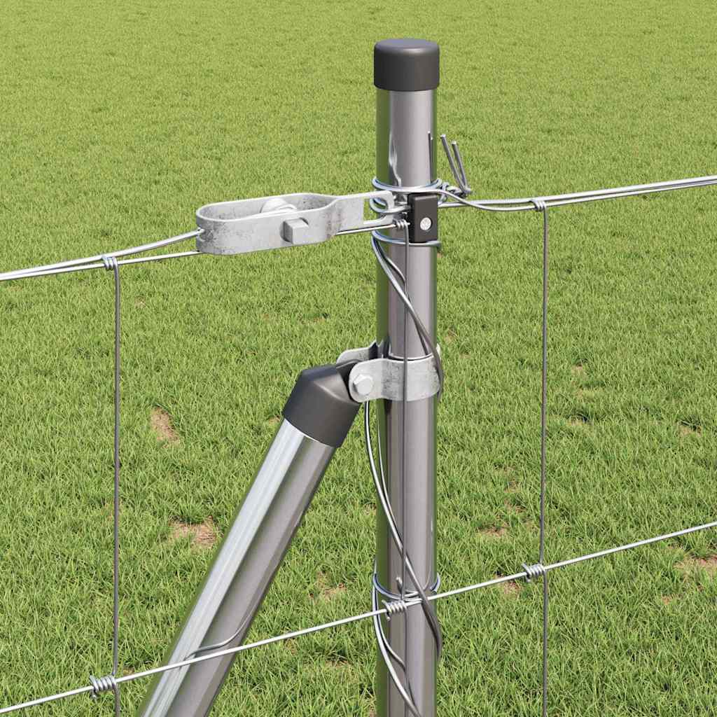 Wildzaun Silber 25 x 1 m Verzinkter Stahl